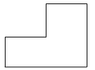 Cho vật thể giá chữ L Vật thể giá chữ L có hình chiếu đứng là (ảnh 2)