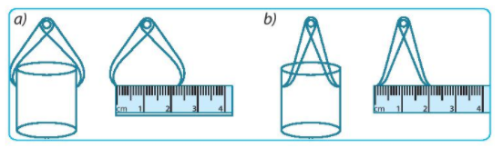 Khi dùng thước thẳng và compa để đo đường kính ngoài của miệng cốc và đường kính trong của cốc (ảnh 1)