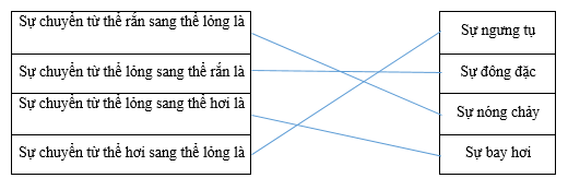 Ghép hai cột sau để được câu hoàn chỉnh (ảnh 1)