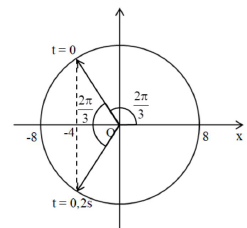 Hình vẽ bên là đồ thị biểu diễn sự phụ thuộc của li độ x vào thời gian t của hai dao động điều hòa cùng phương (ảnh 2)