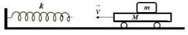 Ở hình bên, một lò xo nhẹ, có độ cứng k =4,8N / m được gắn một đầu cố định vào tường để lò F (ảnh 1)