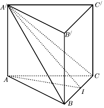 Cho hình lăng trụ đều ABC.A'B'C' có tất cả các cạnh bằng nhau và bằng 2a (minh họa như hình vẽ). (ảnh 2)