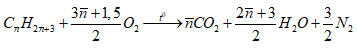 Đốt cháy hoàn toàn 2 amin no, đơn chức đồng đẳng liên tiếp, thu được hỗn hợp gồm khí và hơi (ảnh 1)