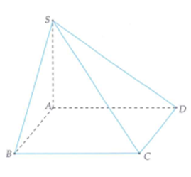 Cho hình chóp S.ABCD có đáy là hình chữ nhật với SA vuông góc với đáy. Biết AB = a , AC = a căn bậc 2 của 5 và góc tạo bởi SC và (ABCD) bằng 60 độ . Thể tích V của khối chóp S.ABCD là (ảnh 1)