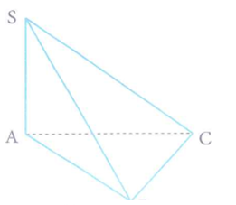 Cho hình chóp SABC  có đáy ABC là tam giác đều cạnh bằng 2a, SA vuông góc với mặt phẳng (ABC) (ảnh 1)