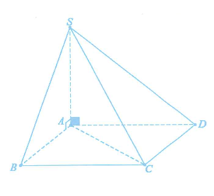 Cho hình chóp S.ABCD có đáy là hình chữ nhật, SA vuông góc với mặt phẳng (ABCD) . Tâm mặt cầu ngoại tiếp hình chóp S.ABCD là điểm I với (ảnh 1)