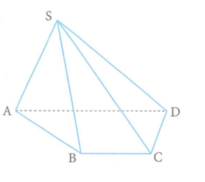 Cho khối chóp S.ABCD có thể tích V = 6a^3 , đáy ABCD là hình thang với hai cạnh đáy AD và BC thỏa mãn (ảnh 1)