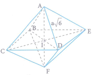Cho khối đa diện đều loại 3;4  có độ dài cạnh bằng a căn bậc 2 của 6. Thể tich khối cầu ngoại tiếp khối đa diện đều đã cho bằng  (ảnh 1)