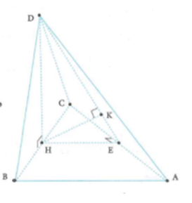 Cho tứ diện ABCD có các tam giác ABC và BCD vuông cân và nằm trong hai mặt phẳng vuông góc với nhau, AB = AC = DB = DC = 2a. Khoảng cách từ B đến mặt phẳng (ACD) bằng (ảnh 1)