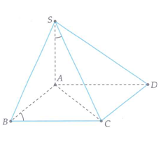 Cho hình chóp S.ABCD có đáy là hình thoi cạnh a, góc ABC = góc ASC = 60 độ (ảnh 1)