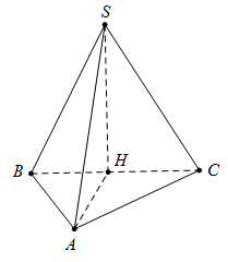 Cho hình chóp S.ABC có đáy là tam giác vuông tại A có , tam giác SBC đều và mặt trong mặt phẳng vuông góc với đáy (tham khảo hình vẽ). Góc giữa SA và mặt phẳng đáy là (ảnh 2)