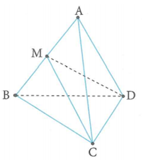 Cho tứ diện đều ABCD . Xác định số hình nón tạo thành khi quay tứ diện quanh trục AB là (ảnh 1)