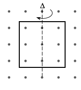 Một khung dây dẫn có dạng là một hình vuông, cạnh a=1m được đặt (ảnh 1)