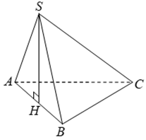 Cho khối chóp SABC  có đáy ABC là tam giác vuông tại A ,  (ảnh 1)
