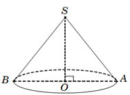 Cho hình nón có bán kính đáy bằng a và độ dài đường sinh bằng 2a (ảnh 1)
