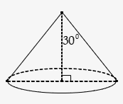 Cho hình nón đỉnh S  có bán kính đáy R=a2  , góc ở đỉnh bằng 600 . Diện tích xung quanh của hình nón bằng: (ảnh 1)