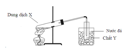 Hình vẽ sau đây mô tả thí nghiệm điều chế chất hữu cơ Y:Phản  (ảnh 1)