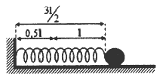 Con lắc lò xo có độ cứng k, chiều dài ℓ, một đầu gắn cố định, một đầu gắn vào vật (ảnh 1)