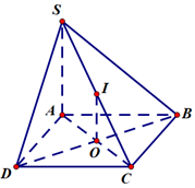 Cho hình chóp S.ABCD có đáy là ABCD hình vuông tâm O, (ảnh 1)