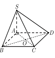 Cho hình chóp S. ABCD có đáy là hình vuông cạnh a. Cạnh bên SA vuông góc với (ảnh 1)