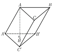 Cho hình lăng trụ ABC.A'B'C' có đáy là tam giác đều cạnh a. Cạnh bên (ảnh 1)
