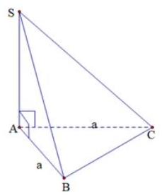 Cho hình chóp \(S.ABC\) có cạnh \(SA\) vuông góc với mặt phẳng \(\left( {ABC} \right),\) biết \(AB = AC = a,BC = a\sqrt 3 .\) Tính góc giữa hai mặt phẳng \(\left( {SAB} \right)\) và \(\left(  (ảnh 1)