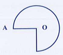Hình bên gồm 3/4 đường tròn và bán kính OA = 4cm. Hỏi chu vi của hình bên là bao nhiêu? (ảnh 1)