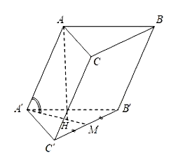 Cho hình lăng trụ ABC.A'B'C' có đáy là tam giác đều cạnh a. Cạnh bên (ảnh 2)