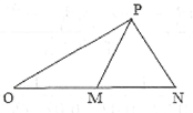 Cho 4 điểm O, M, N và P đồng phẳng, nằm trong một môi trường truyền âm. Trong đó, M và N (ảnh 1)