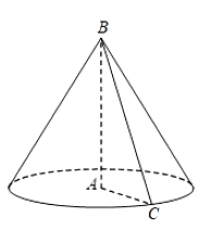 Trong không gian, cho tam giác ABC vuông tại A, AC = a và BC = 2a. Tính diện tích (ảnh 1)