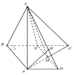 Cho hình chóp S.ABC có đáy ABC là tam giác vuông tại B (ảnh 1)
