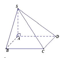 Cho khối chóp S.ABCD có đáy là hình vuông cạnh a, SA vuông góc với đáy và SA = a (ảnh 1)