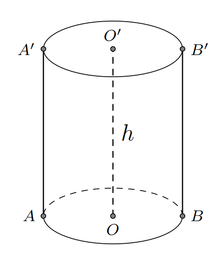 Câu 21: Cho hình trụ có diện tích đáy là b chiều cao là h và thể tích là v Chọn công thức đúng? (ảnh 1)