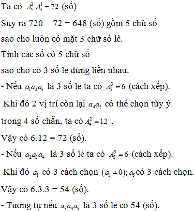 Cho tập hợp A={0;1;2;3;4;5;6}. Có thể lập được bao nhiêu số tự nhiên gồm 5 chữ số khác nhau được lấy ra (ảnh 2)