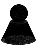Một khối pha lê gồm một hình cầu  , bán kính R và một hình nón cụt (H1)  có bán kính đáy lớn,  (ảnh 1)