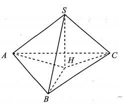 Cho hình chóp S.ABC có các cạnh bên SA, SB, SC tạo với đáy các góc bằng nhau  (ảnh 1)