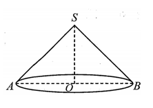 Cho khối nón có bán kính đáy r=4 , chiều cao h= căn bậc hai 6  như hình vẽ. Thể tích của khối nón là: (ảnh 1)