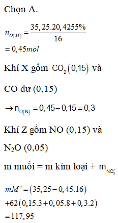 Hỗn hợp M gồm Al, Al2O3, Fe3O4, CuO, Fe và Cu, trong đó oxi chiếm (ảnh 1)