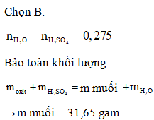 Để hòa tan vừa hết 9,65 gam hỗn hợp MgO và Al2O3 cần vừa đủ 275 ml (ảnh 1)