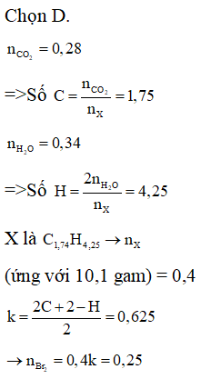 Đốt cháy hoàn toàn 0,16 mol hỗn hợp X gồm CH4, C2H2, C2H4 và C3H6 (ảnh 1)