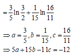 Cho nguyen ham tu 3 den 4 cua (2x+1) / ( 3x^2-x-2)dx (ảnh 2)