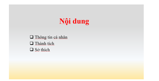 Em hãy sử dụng phần mềm PowerPoint tạo bài trình chiếu tương tự như ở Hình 3. Sau đó bổ sung sau trang (ảnh 2)