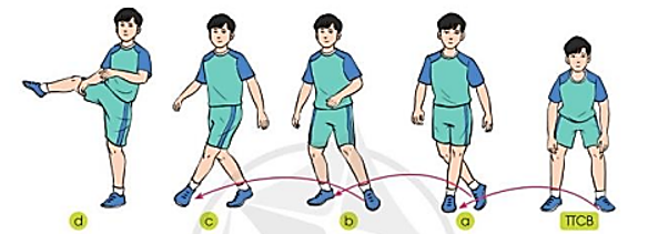 Vận dụng kĩ thuật di chuyển nhiều bước và kĩ thuật tâng cầu bằng mu bàn chân vào các trò chơi vận động (ảnh 1)