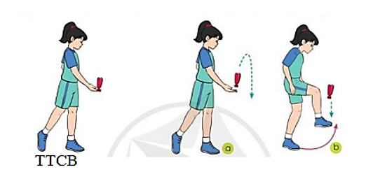 Vận dụng kĩ thuật di chuyển nhiều bước và kĩ thuật tâng cầu bằng mu bàn chân vào các trò chơi vận động (ảnh 6)