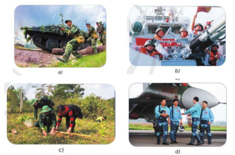 Em hãy quan sát hình 2.2 và nêu một số hoạt động của Sĩ quan quân đội nhân dân Việt Nam. (ảnh 1)