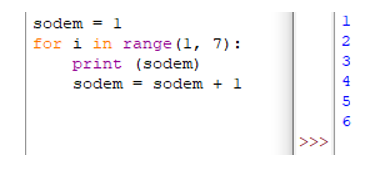 Trong chương trình ở Ví dụ 6, em có thể dùng câu lệnh for thay cho câu lệnh while để chương trình chạy vẫn cho cùng kết quả được không (ảnh 2)
