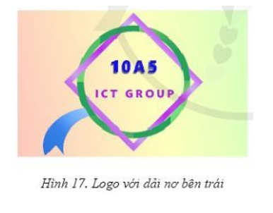 Em hãy thiết kế logo “10A5 ICT GROUP” như Hình 17 (ảnh 1)