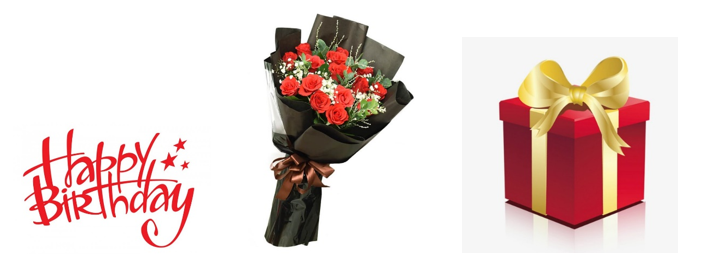 Em hãy tạo một thiệp chúc mừng sinh nhật như Hình 1b, trong đó các ảnh nguồn (hộp quà và bó hoa) (ảnh 2)