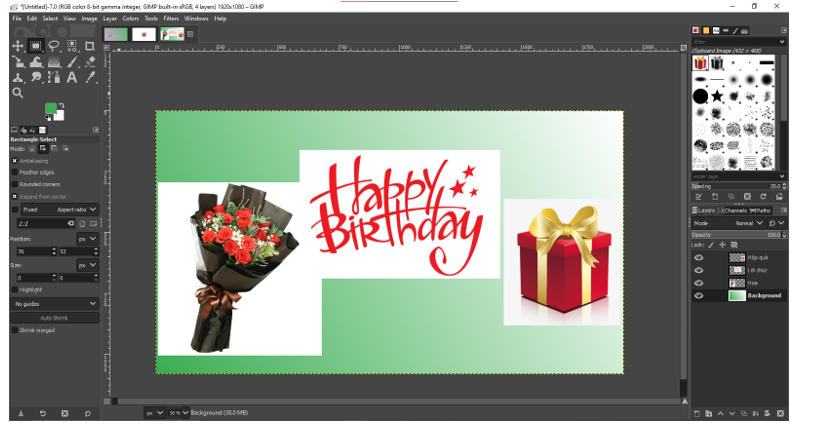 Bạn muốn tạo một thiệp sinh nhật đẹp, ấn tượng với GIMP? Điều đó không còn quá khó khăn nữa! Với nhiều tính năng mới được cập nhật, GIMP cho phép bạn tạo ra những thiệp mừng sinh nhật độc đáo, mang đậm phong cách cá nhân của mình. Hãy tìm hiểu thêm về các công cụ độc đáo của GIMP và biến ý tưởng của bạn thành sự thật.