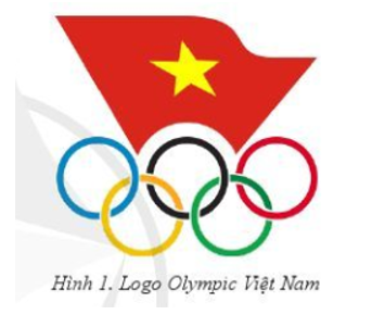 Em hãy tạo tệp ảnh mới và thiết kế logo “Olympic Việt Nam” như Hình 1, trong đó các vòng tròn Olympic lồng nhau (ảnh 1)